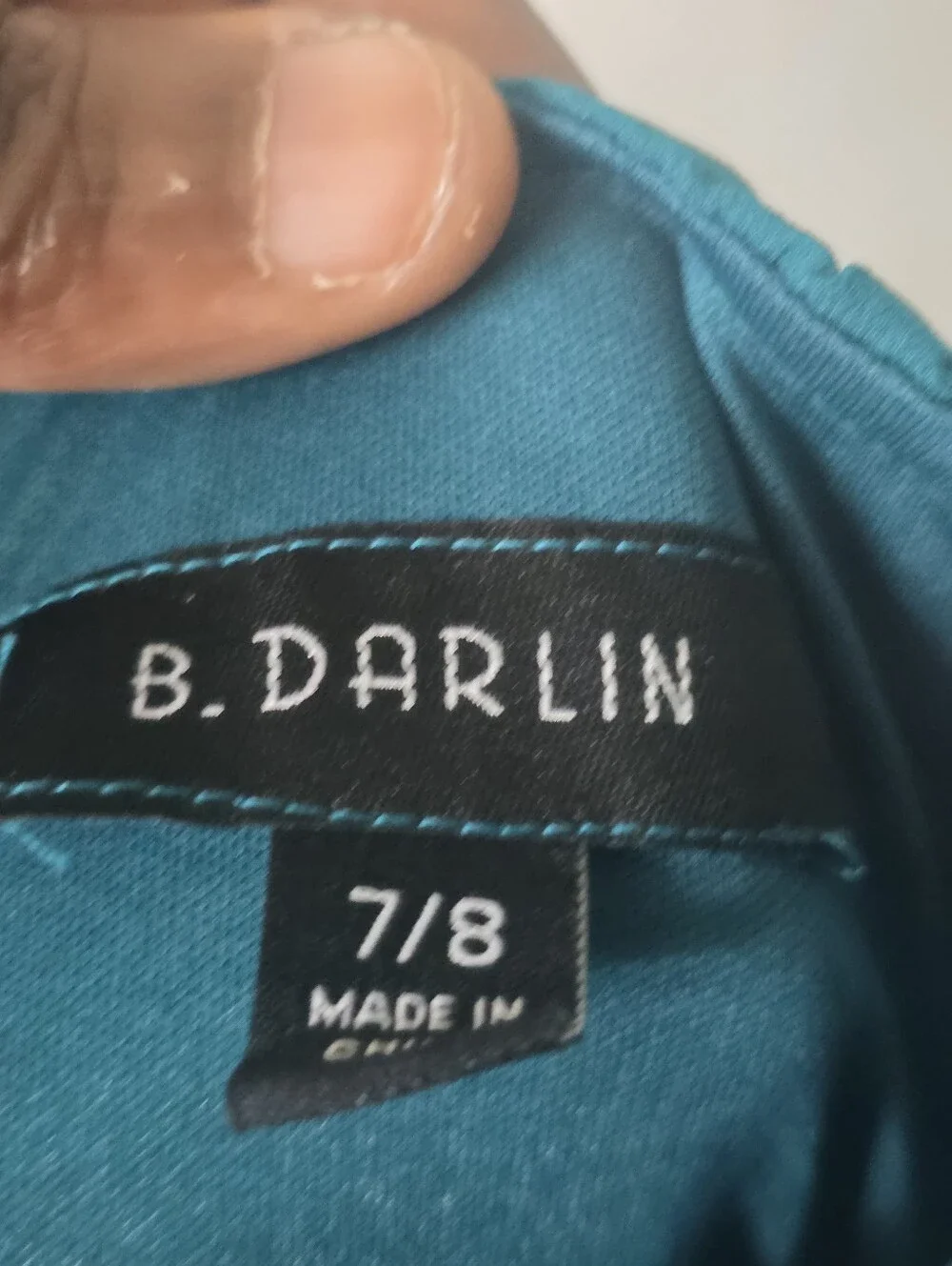 B. Darlin Teal Blue Ruffle Chiffon Mini Dress Size 7/8 NWT Party Cocktail $99